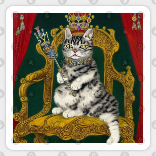 Empress Kitty Sticker by PaigeCompositor